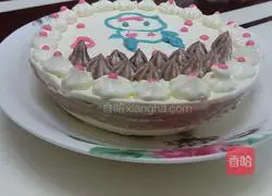 6-inch yogurt mousse cake Practice illustration 5