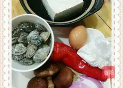 Illustration of how to make clam pot with tofu 1