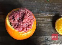 Illustration of how to make steamed pork with orange spice powder 9