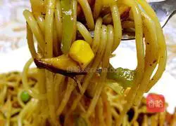 Illustration of how to make black pepper chicken breast pasta 8