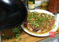 Illustration of authentic fish head with chopped pepper 22