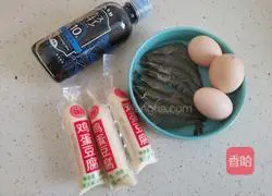Steamed shrimp with tofu Illustration of how to make eggs 1