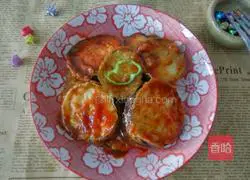 Illustration of how to make fish-flavored eggplant cake 8