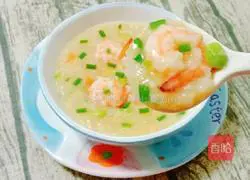 Illustration of how to make shrimp and seasonal vegetable porridge 17