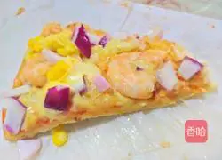 Illustration of how to make shrimp pizza 6