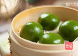 Q-boiled pork floss green dough-simple tutorial | Illustration 9 of how to make soft and glutinous rice balls