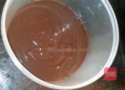 Illustration of how to make ready-mixed chocolate cake 8