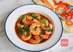 Illustration of spicy and sour lemon shrimp recipe 11