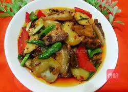 Illustration of how to make twice-cooked pork with potatoes 15