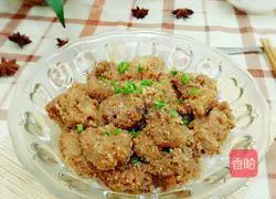 Illustration of how to make steamed pork ribs vermicelli with rice flour 12