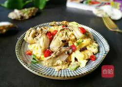 Illustration of how to make scrambled eggs with oysters 14