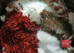 Illustration of homemade spicy sausage 3