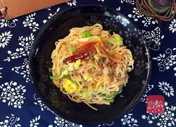 Seafood Fried Noodles Recipe Illustration 19