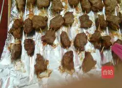 Illustration of how to make toothpick mutton 7