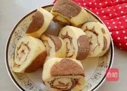 Leopard Print Cream Cake Illustration of how to make a roll 25