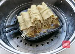 Enoki Mushroom Tofu Roll Recipe Illustration 12