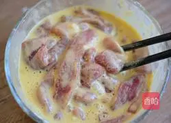 Illustration of dry-fried short crispy pork 6 