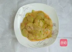 Illustration of how to make fried zucchini with tomato sauce 5