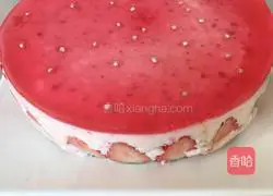 Illustration of how to make eight-inch cream-free strawberry mousse 15