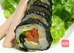 Mashed potatoes Illustration of how to make sushi 4