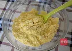 Illustration of how to make simple corn paste 2