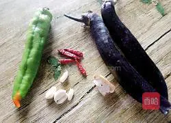 Illustration of how to make fried shredded eggplant with pepper 1