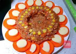 Illustration of how to make steamed pork with organ 4