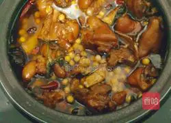 Illustration of Braised Soybeans and Pork Trotters 21