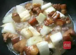 Braised pork stew Illustration of how to make winter melon 8