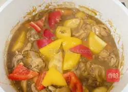 Illustration of how to make bread curry chicken 14