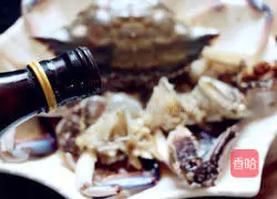 Illustration of how to make swimming crab with scallion oil 2