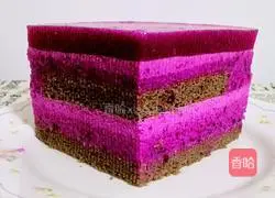 Illustration of how to make 6-inch dragon fruit mousse cake 11
