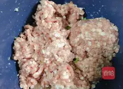 Illustration of how to make steamed parsley and lotus root meatballs 4