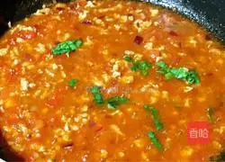 Illustration of how to make tomato and minced meat pasta 10