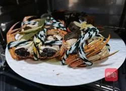 Illustration of steamed hairy crabs 5