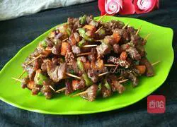 Cumin Toothpick Mutton Illustration of how to do it 11