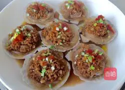 Illustration of how to make garlic vermicelli scallops 5
