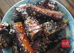 Illustration of how to make sweet and sour pork ribs (sweet and sour pork ribs without soy sauce) 8