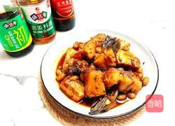 Illustration of how to make salted fish and roasted peanuts 12