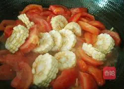 Corn Tomato Fish Recipe Illustration 8