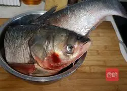 Illustration of stewed fat-headed fish 1