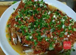 Illustration of authentic minced pepper fish head 19