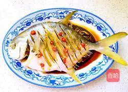 Illustration of how to make steamed white pomfret 9