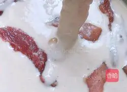 Illustration of how to make fried crispy pork 11