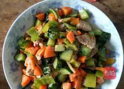 Illustration of how to make fried pork slices with tripe 9