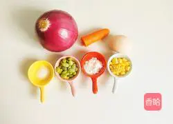 How to make onion rings and egg pancakes Illustration 1