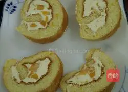 Mango Cream Cake Roll Recipe Illustration 9