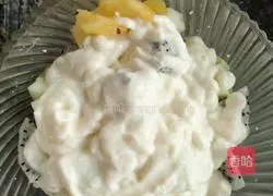 Vegetable and Fruit Yogurt Salad Recipe Illustration 4