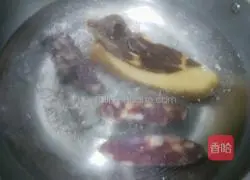 Illustration of how to make steamed cured meat 2