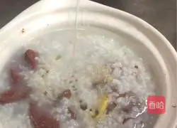 Cantonese style - pork red lettuce porridge recipe 6